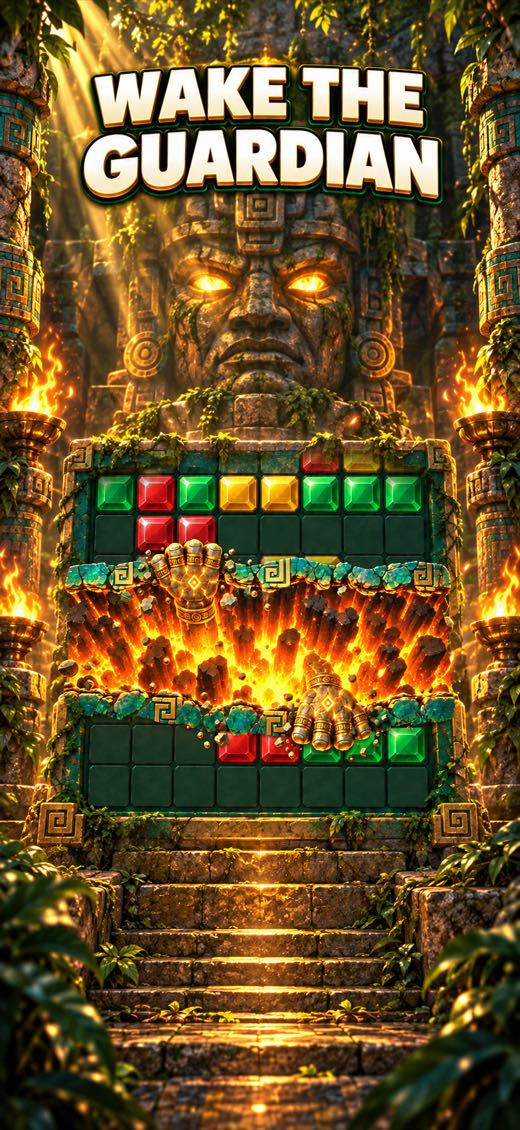 A huge move wakes the temple's stone guardian.